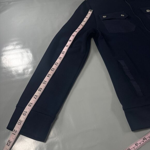 LRL Lauren Jacket Womens Active Ralph Lauren Full Zip Pockets Athletic Navy Blue - Picture 8 of 16